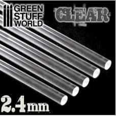 Acrylic Rods - Round 2.4 mm CLEAR